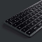 Slim W3 Wired USB-C AZERTY Keyboard - Space Grey