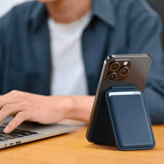 MagSafe Wallet Stand Dark Blue
