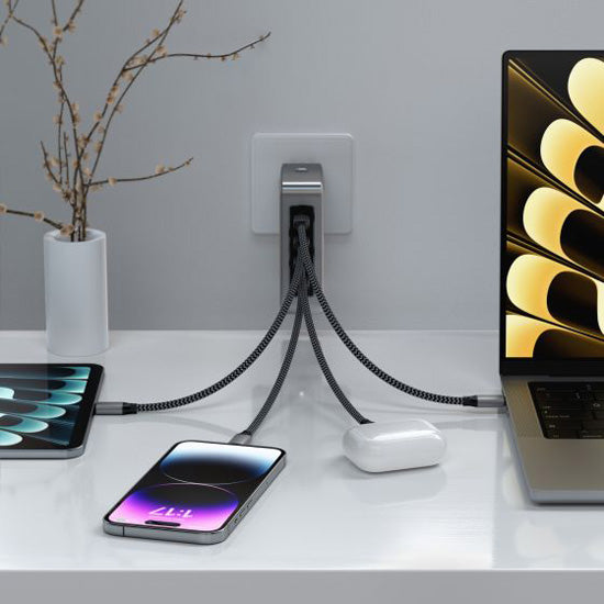 145W USB-C GaN Travelling Charger Space Gray