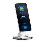 2-in-1 magnetic wireless charging stand Space Grey