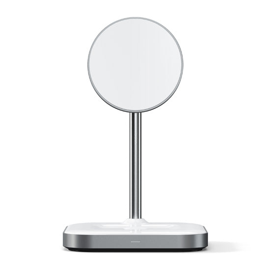 2-in-1 magnetic wireless charging stand Space Grey