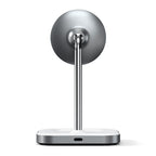 2-in-1 magnetic wireless charging stand Space Grey
