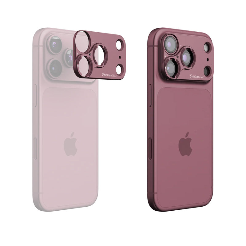 Stick-on Lens Mount iPhone 18 Pro Dark Cherry