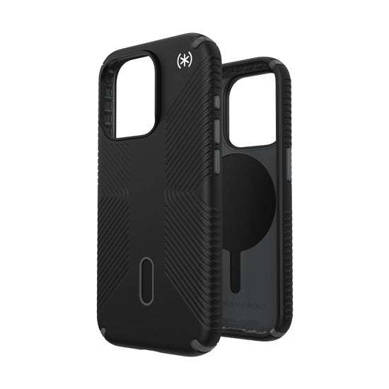 Presidio2 Grip Click-Lock iPhone 15 Pro Black/Grey