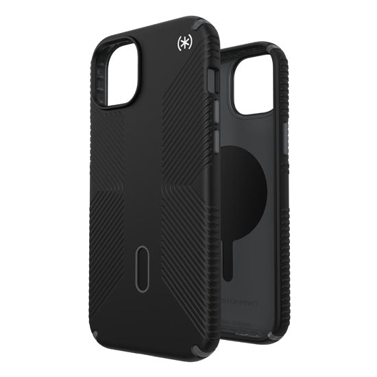 Presidio2 Grip Click-Lock iPhone 15 Plus/14 Plus Black/Grey