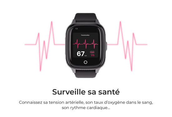 SENIOR watch with GPS and call Black/Grey