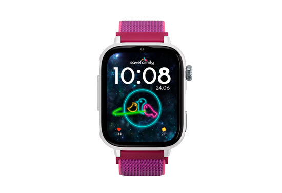 SAVEWATCH PLUS 2 SmartWatch  for kids White/Frambuesa