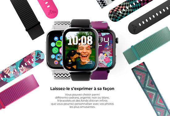 SaveWatch Plus 2 SmartWatch for Kids Silver/Black is Black