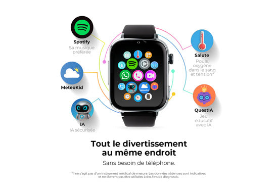 SAVEWATCH PLUS 2 SmartWatch for kids Silver/Maui