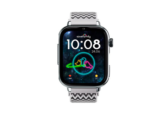 SAVEWATCH PLUS 2 SmartWatch for kids Silver/Zigzag
