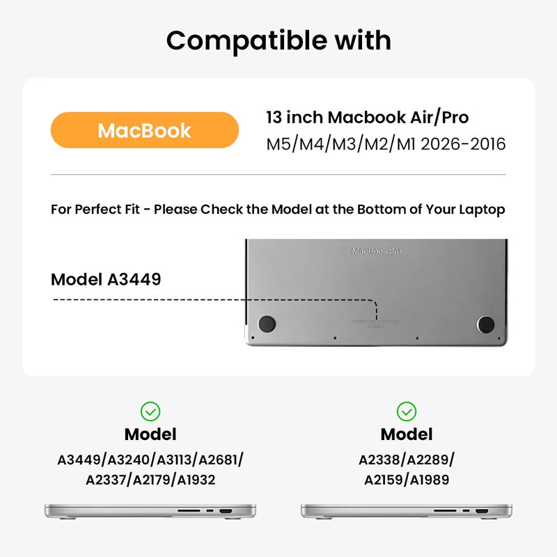 Light-A18 Laptop Sleeve MacBook Air & Pro 13" (M5/M4/M3) Dark Gray