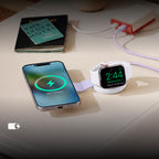 Butterfly SE 2-en-1 Qi2 MagSafe Charger Iridescent