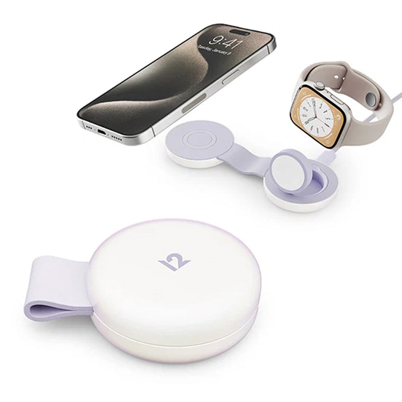 Butterfly SE 2-en-1 Qi2 MagSafe Charger Iridescent