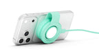 Butterfly SE 2-en-1 Qi2 MagSafe Charger Translucend Mint