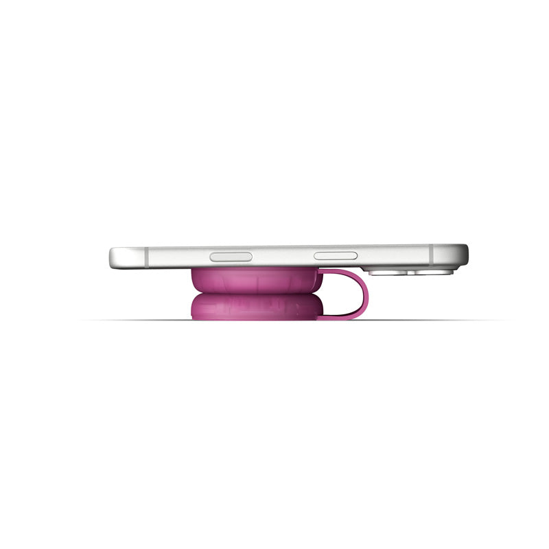 Butterfly SE 2-in-1 Qi2 MagSafe Charger Translucend Fuchsia