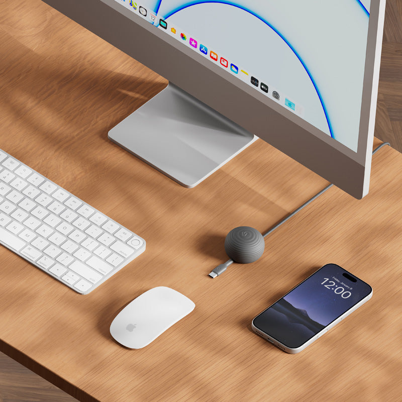 CableStay USB-C Cable (1.5 m) with Weighted Base Slate