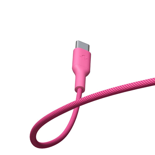 CableStay USB-C Cable (1.5 m) with Weighted Base Fuchsia