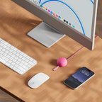 CableStay USB-C Cable (1.5 m) with Weighted Base Fuchsia