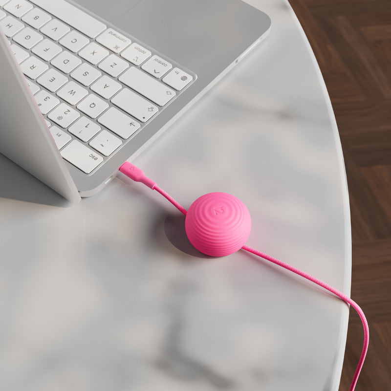 CableStay USB-C Cable (1.5 m) with Weighted Base Fuchsia