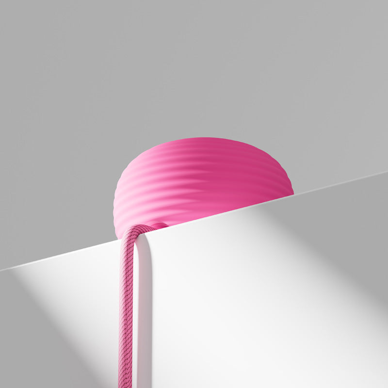 CableStay USB-C Cable (1.5 m) with Weighted Base Fuchsia