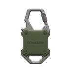 Monarch AirTag Case Olive Drab/Silver