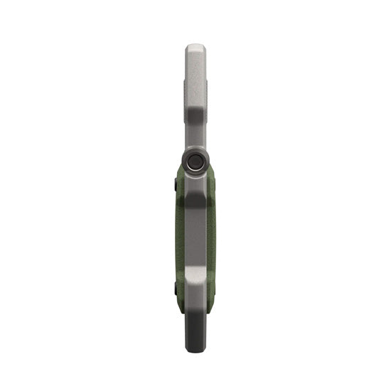 Monarch AirTag Case Olive Drab/Silver
