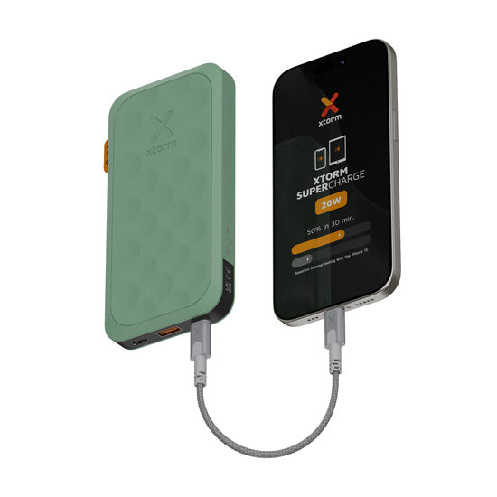 20W Fuel Series 5 Powerbank 10.000 mAh Sage Green