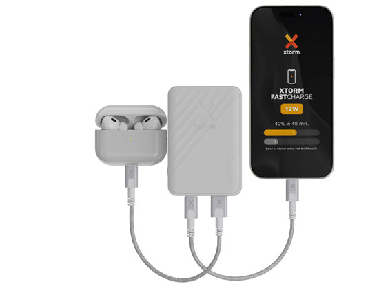 Powerbank Go2 12W 5000 mAh Ash White