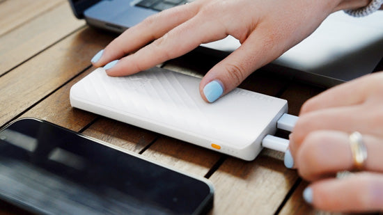 Powerbank Go2 15W 10.000 mAh Ash White