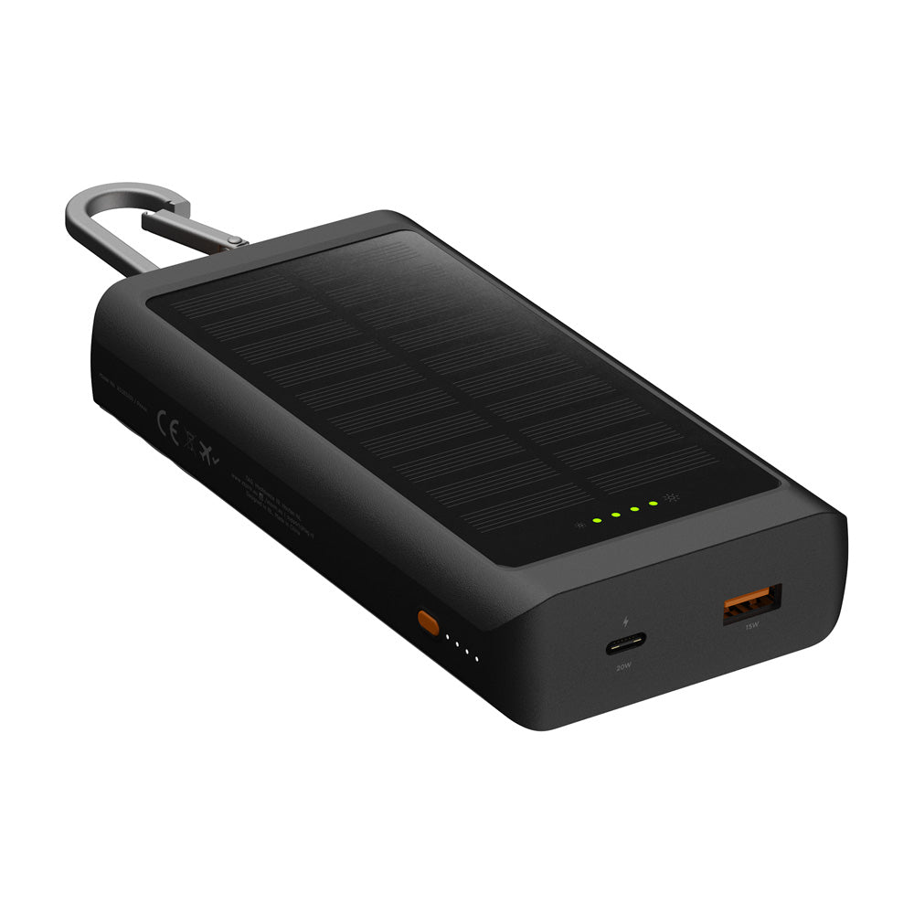 Solar Powerbank Go2 20W 10.000 mAh Charcoal Black