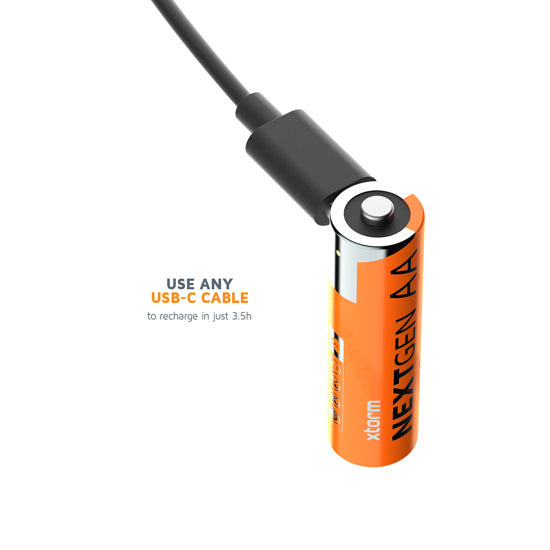 NextGen AA Batteries USB-C Rechargeable  4 Pack