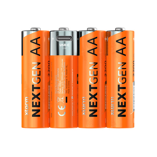 NextGen AA Batteries USB-C Rechargeable  4 Pack