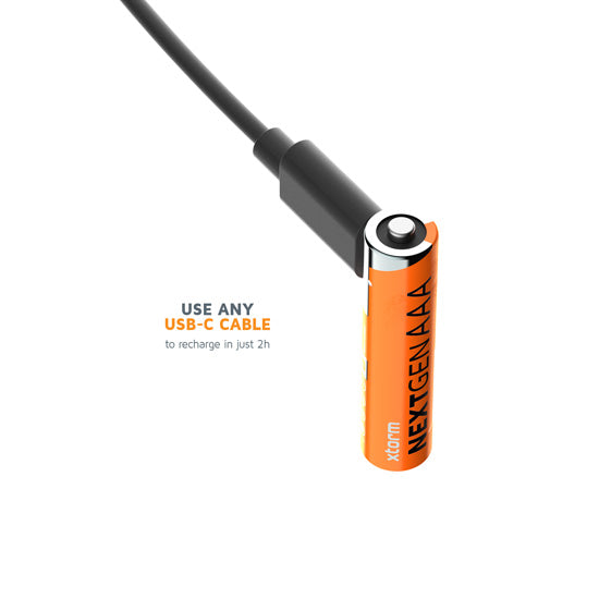 NextGen AAA Batteries USB-C Rechargeable  4 Pack