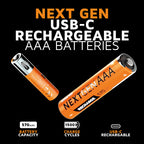 NextGen AAA Batteries USB-C Rechargeable  4 Pack