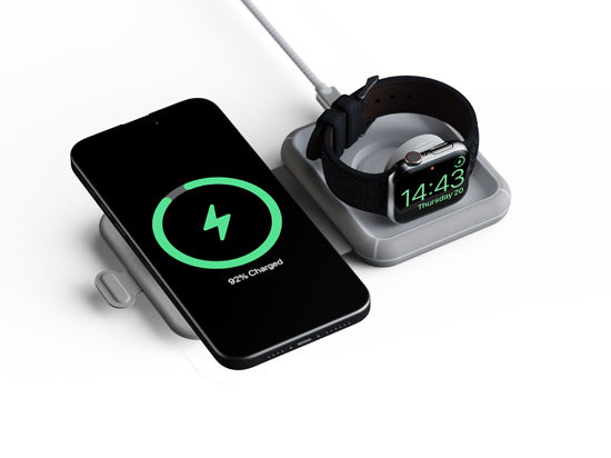 Foldable Wireless Travel Charger 2-in-1