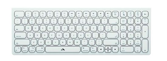 Echelon Compact USB-C Rechargeable Wireless AZERTY Keyboard White - A-LOGIC