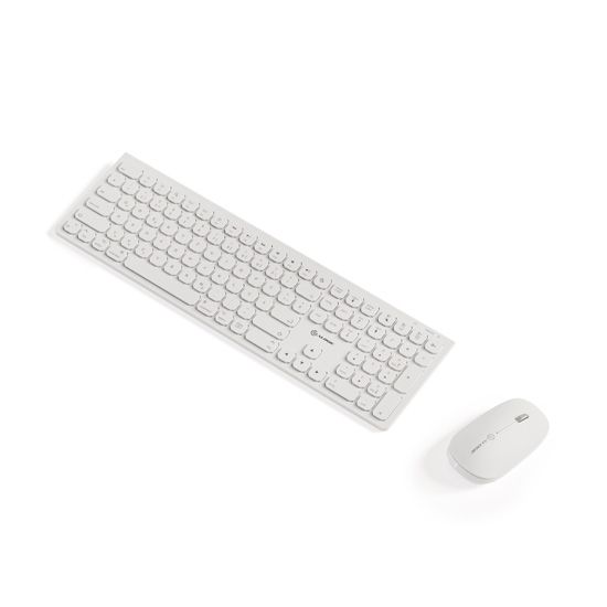 Echelon Compact USB-C Rechargeable Bluetooth Keyboard & Mouse White - A-LOGIC