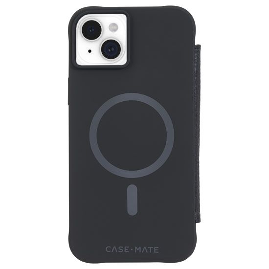 Folio Wallet MagSafe iPhone 15 Plus Black - Case Mate