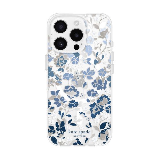 Kate Spade Flowerbed Blue Magsafe iPhone 16 Pro - Case Mate