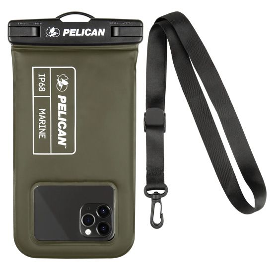 Pelican Marine Waterproof Floating Pouch Olive - Case Mate