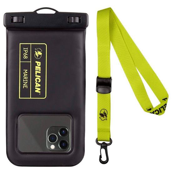 Pelican Marine Waterproof Floating Pouch Black/Yellow - Case Mate