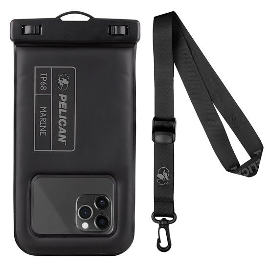 Pelican Marine Waterproof Floating Pouch Black/White - Case Mate