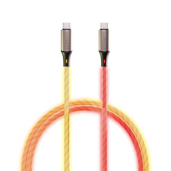 Essentials USB-C to USB-C 1.2m Light Up Cable - Cygnett