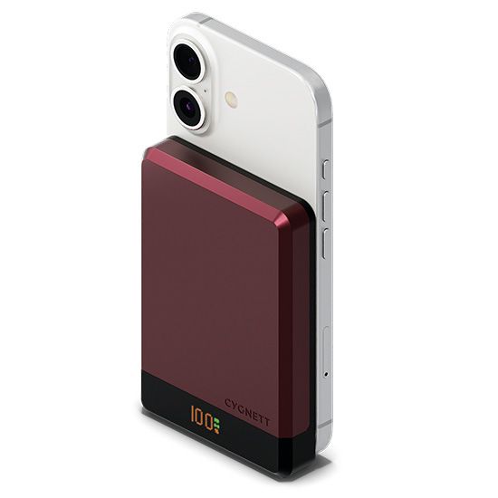 Magnetic Battery MagSlim 10.000mAh Cherry - Cygnett