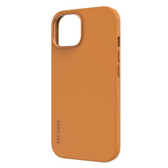 Antimicrobial Silicone Case MagSafe for iPhone 15 Apricot - Decoded