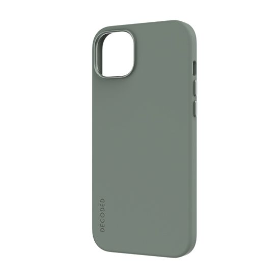 Antimicrobial Silicone Case MagSafe for iPhone 15 Plus Green - Decoded