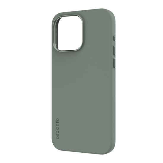 Antimicrobial Silicone Case MagSafe for iPhone 15 Pro Max Green - Decoded