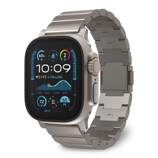 Titanium Traction Strap 44/45/46/49mm Natural Titanium - Decoded