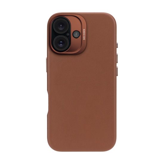 Leather case iPhone 16 Tan - Decoded