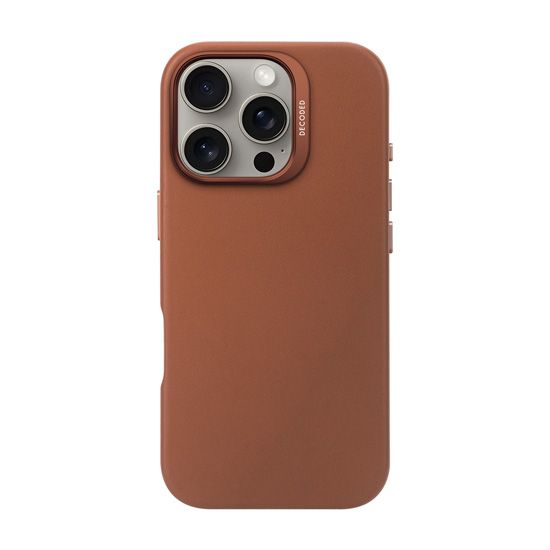 Leather case iPhone 16 Pro Tan - Decoded